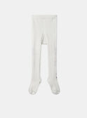 Strumpfhose in Ecru aus Rippstrick MACOTLETTE / 25E4PF71COL001