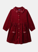 Besticktes Kleid aus Cord LALICHETTE / 24H2PFR1ROBF506