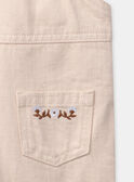 Lange Latzhose mit Blumenaufnäher LAEVA / 24H1BFK1SALD319