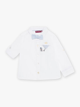 Baby Junge weiße Fliege formelles Hemd CYBEAR / 22E1BG11CHM000