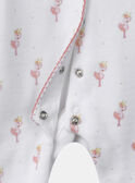 Strampler aus gemustertem Nicki  MONINA / 25E0NF21GRE000