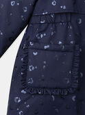 2-in-1-Parka dunkelblau oder weiße Jacke mit Leopardenmuster ohne Ärmel, Mädchen  NINARETTE / 25H2PFE2PAR705