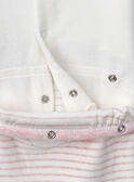 Strampler aus Nicki mit Hasen-Motiv MEAMY / 25E5BFF1GRE001