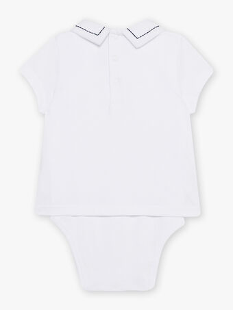 Baby Junge ecru gemustertes T-Shirt CAGOBI / 22E1BG81BOD001