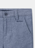 Blaue Bermuda-Shorts mit Stickerei KREBERAGE / 24E3PGL2BER205