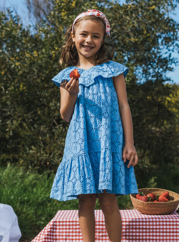 Kleid mit englischer Stickerei MLUROBETTE / 25E2PFQ1ROBC213