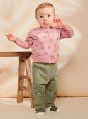 Vintage-Sweatshirt rosa mit Tiermotiv FAGETIENNE / 23E1BGD2SWED332