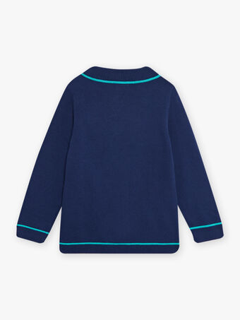 Blauer Hai-Pullover für Kinder Jungen COMIDAGE / 22E3PGN1PULC231