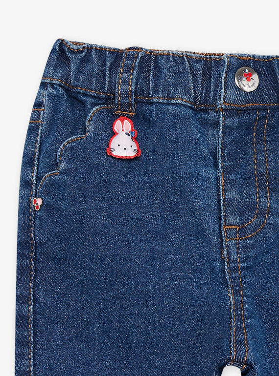 Baby Mädchen bestickte Jeans CAFIBY / 22E1BF81JEAP269
