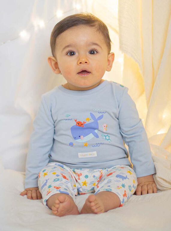 Baby Junge Wal-Strampler und Söckchen CEIACOB / 22E5BG51GREC232