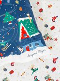 Marineblaues Weihnachtsbettwäscheset mit quadratischem Kissenbezug SOCOUETTE / 19HZENS2PLCC205