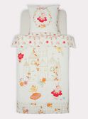Bettwäschegarnitur Prinzessin mit Blumenprint, ecru TIPARURCHA / 20EZEN72PLC000