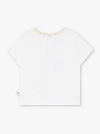 Weißes schickes Trikot-T-Shirt ZAISMAEL / 21E1BGI1TMC001