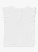 T-Shirt in Naturweiß mit kurzen Ärmeln LAPAYETTE / 24H2PFI2TMC001