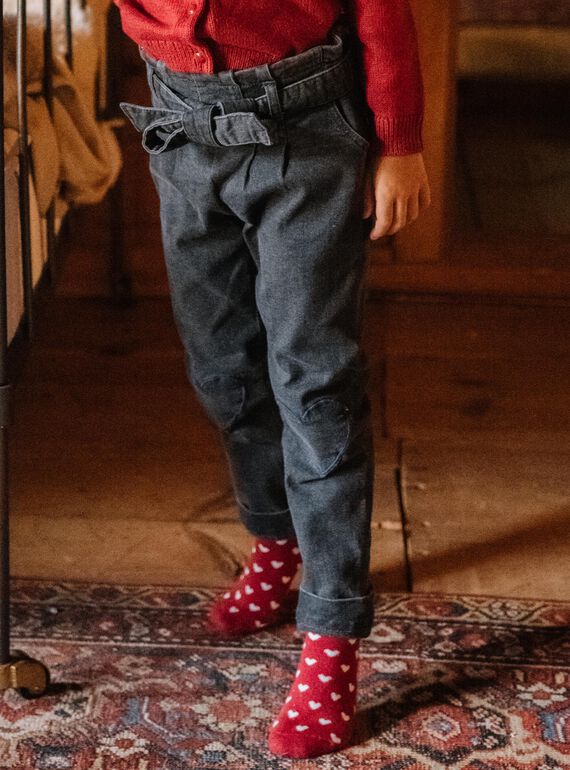 Graue Jeans mit Herzmuster DRIPAETTE / 22H2PFX1JEAK004