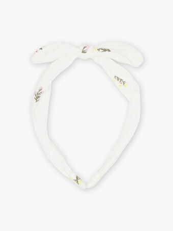 Stirnband für Kind Mädchen mit Blumendruck und Schleife CIUFLETTE / 22E4PFQ4TETB112