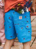 Bermuda-Shorts mit Krebs-Motiv MLUCRABAGE / 25E3PGQ3BER701