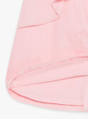 Baby Mädchen rosa Popeline-Kleid mit Muschel-Stickerei und Blümchen CASOLEIL / 22E1BFN1ROBD315