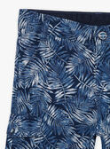 Blaue Shorts für Kinder Junge mit Blattwerk CIPOPAGE / 22E3PGK2BERC211