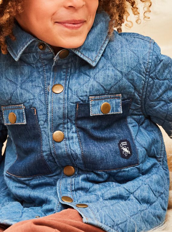 Gestepptes Überhemd aus Denim DUQUILTAGE / 22H3PGY1SCHK005