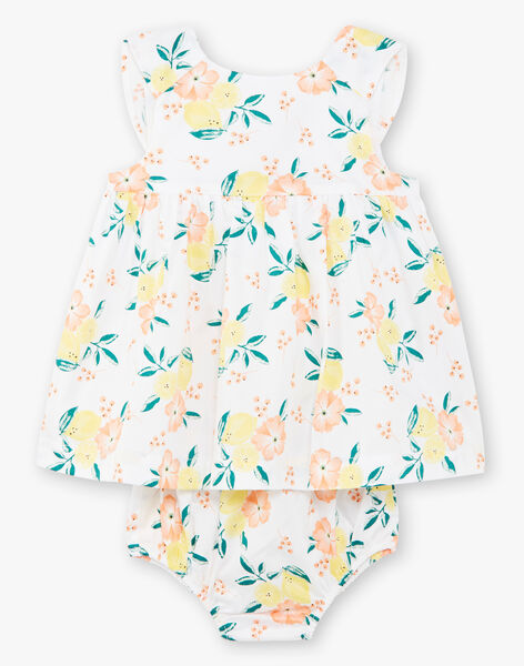 Weißes Baby Mädchen Kleid ZANOEMIE / 21E1BFO1ROB000