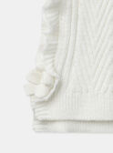 Off white CARDIGAN WHITHOUT SLEEVES NAEVA / 25H1BFL1CSM001