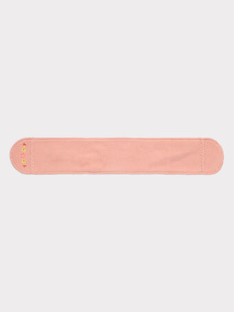 Baby-Schal kraus rechts gestrickt für Mädchen, rosa Schaumstoffpunkt TABICHE / 20E4BFB1ECH307