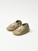 Khakifarbene Babyschuhe aus weichem Leder NAFLAVIAN / 25F10BG31CHC811