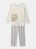 Jersey-Pyjama Kleines Mädchen  MUIMOLETTE / 25E5PFE4PYJ005