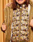 3-in-1-Mantel khaki mit goldenen Blumen DRAKALETTE / 22H2PFM1PAR604