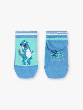 Dinosaurier blau Kontrast Socken ZAFATAGE / 21E4PGJ1SOBG621