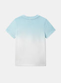 Blau-weißes Strand-T-Shirt KLIPLAGE / 24E3PGR2TMC000