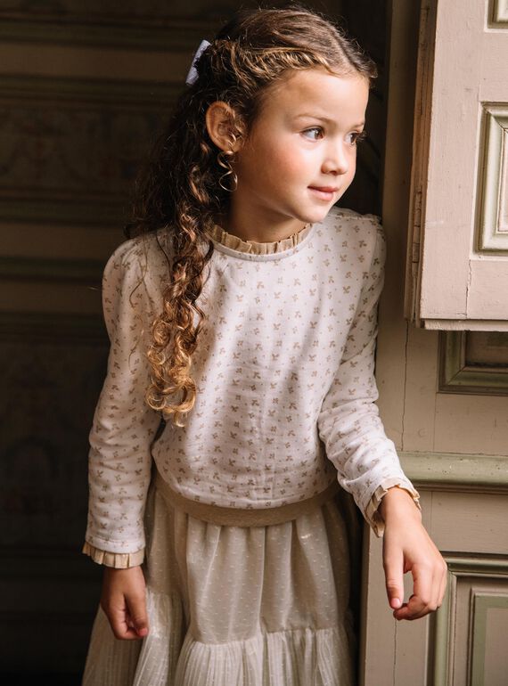 Langärmeliges Sweatshirt mit Blumenmuster DAEDETTE / 22H2PF61SWE005