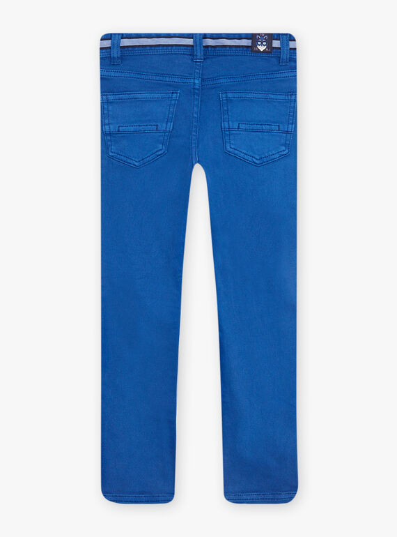 Schmale Hose aus blauem Twill DABRAGE / 22H3PG51PANC207