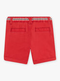 Baby Junge ziegelrote Twill-Shorts CATITI / 22E1BGM1BER506