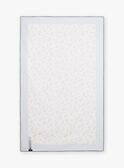 Marineblaues und weißes Handtuch mit dunkelorangem Kirschenaufdruck FRYSERETTE / 23E4PFL1SRV001