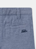 Blaue Bermuda-Shorts mit Stickerei KREBERAGE / 24E3PGL2BER205