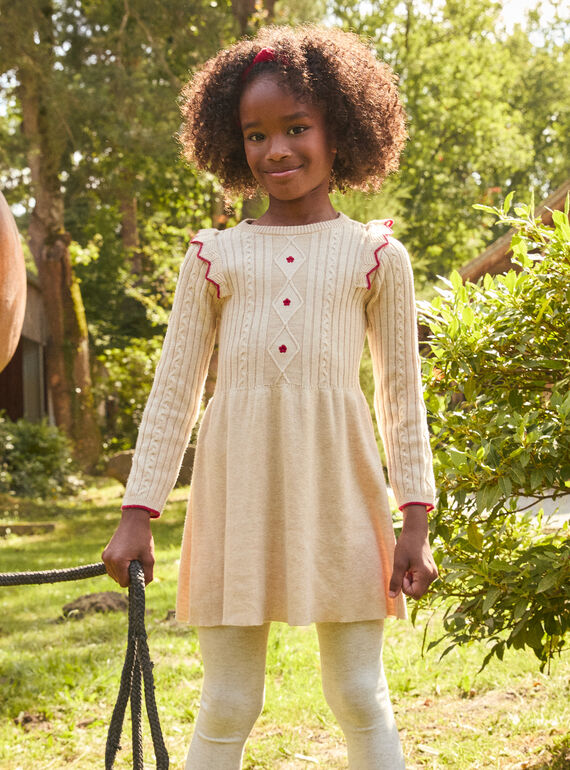 Besticktes Strickkleid LALORETTE / 24H2PFR3ROB006