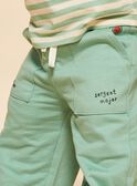 Mandelgrüne Fleece-Hose FACECTOR / 23E1BGB1PAN611