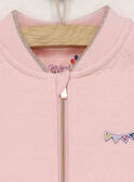 Rosa Strickjacke RAFINIETTE / 19E2PFC2CARD300