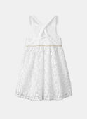 Tüllkleid mit bestickten Blumen MRELEFETTE / 25E2PFL3ROB001