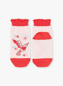 Nudefarbene Socken mit Vogelmuster FLUZOETTE / 23E4PFQ1SOBD319