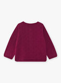 Lila Strickjacke mit Rüschendetails Baby Mädchen CAIRENE / 22E1BF92CAR708