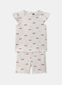Set aus T-Shirt und Radlerhose mit Leopardenmuster MAZIRA / 25E1BFR1ENS808