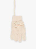 Gestrickte beige Handschuhe FRAGANETTE / 23E4PF51GAN808