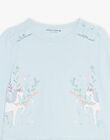 Blauer Pyjama mit Einhornmuster DOULIETTE / 22H5PF23PYJ222