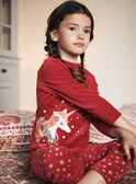 Weihnachtspyjama-Set aus rotem Samt GRUPAYETTE / 23H5PFG2PYJ050