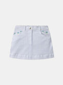 Gestreifter Jeansrock MLEJUPETTE / 25E2PFO1JUP001