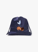Marineblauer Rucksack mit weißen Tupfen FRYSAKETTE / 23E4PFL1BES070