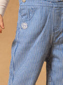 Lange Latzhose mit Streifen MACESAR / 25E1BG81SALC209